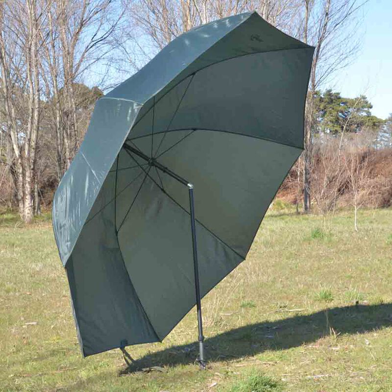 45 "green peche carpe Parapluie Avec Tilt ground spike pêche ABRI PARAPLUIE